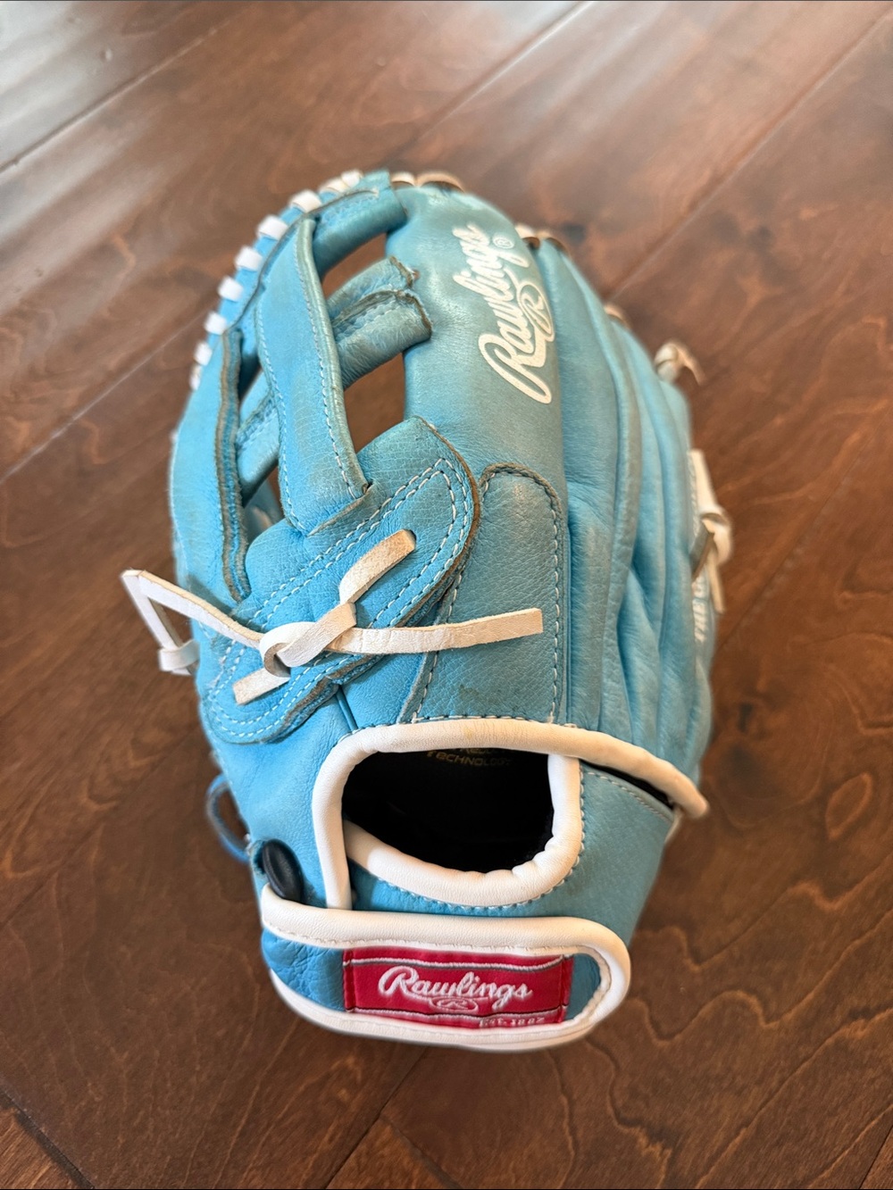 Rawlings Youth Baseball Glove 11.5" H115HCBW Carolina Blue